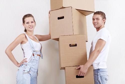 Organised household items in self storage in Haringey